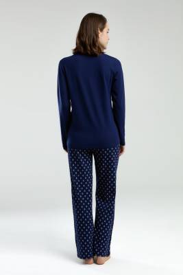 Pierre Cardin Uzunkol, Kadın Büyük Beden Pijama Takım, Viskon kumaş - 5