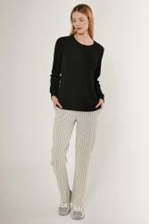 Pierre Cardin Uzunkol Kadın Pijama Takım, Büyük Beden Kadın Pijama Takım - Thumbnail