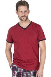 Pierre Cardin V Yaka T-shirt ve Cepli Şort Takım, %100 Pamukludur - Thumbnail