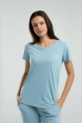 Pierre Cardin Viskon Süprem Dokuma Yazlık Pijama Takım, Cep Detaylıdır - 7