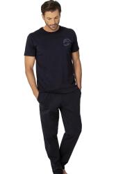 Pierre Cardin Yazı Baskılı, %100 Pamuk, Bisiklet Yaka, Kısakol, Erkek Pijama Takım (1)