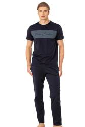 Pierre Cardin Yazılı Erkek Pijama Takım - Thumbnail