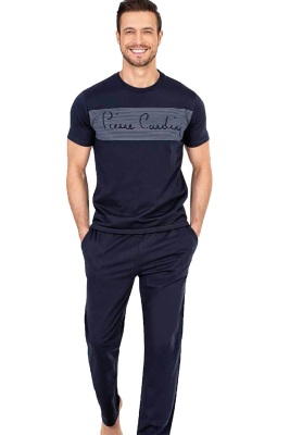 Pierre Cardin Yazılı Erkek Pijama Takım - 1