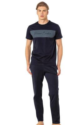 Pierre Cardin Yazılı Erkek Pijama Takım - 6