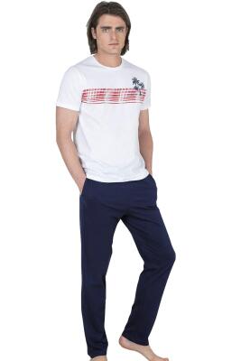 Pierre Cardin Yazlık Erkek Pijama Takım, %100 Pamuk, Cepli Erkek Pijama Takım - 1