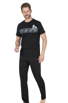 Pierre Cardin Yazlık Erkek Pijama Takım, %100 Pamuk, Cepli Erkek Pijama Takım - 7
