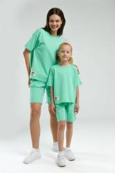 RolyPoly Anne Kız Bermuda Takım, Anne ve çocuk pijamalar ayrı ayrı fiyatlandırılır - Thumbnail