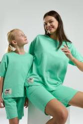 RolyPoly Anne Kız Bermuda Takım, Anne ve çocuk pijamalar ayrı ayrı fiyatlandırılır - Thumbnail