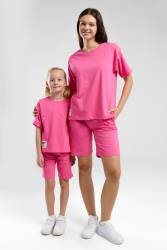 RolyPoly Anne Kız Bermuda Takım, Anne ve çocuk pijamalar ayrı ayrı fiyatlandırılır - Thumbnail