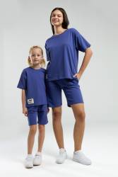 RolyPoly Anne Kız Bermuda Takım, Anne ve çocuk pijamalar ayrı ayrı fiyatlandırılır - Thumbnail