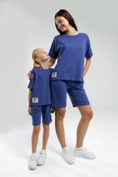 RolyPoly Anne Kız Bermuda Takım, Anne ve çocuk pijamalar ayrı ayrı fiyatlandırılır - Thumbnail