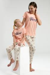 RolyPoly Anne Kız Kombin Pijama Takım, Anne ve çocuk pijamalar ayrı ayrı fiyatlandırılır - Thumbnail