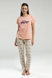 RolyPoly Anne Kız Kombin Pijama Takım, Anne ve çocuk pijamalar ayrı ayrı fiyatlandırılır - Thumbnail