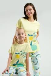 RolyPoly Anne Kız Pijama Kombin, Anne ve çocuk pijamalar ayrı ayrı fiyatlandırılır - Thumbnail