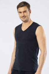 Sıfır Kol Erkek Atlet, Spor V Yaka %95 Pamuk %5 Likra - 6