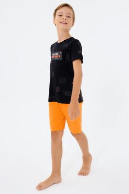 Siyah Erkek & Çocuk Şort Takımlar Ayrı Ayrı Satılır | %100 Pamuk Baba Oğul Yazlık Takım Kombin - 3