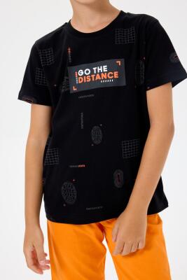 Siyah Erkek & Çocuk Şort Takımlar Ayrı Ayrı Satılır | %100 Pamuk Baba Oğul Yazlık Takım Kombin - 4