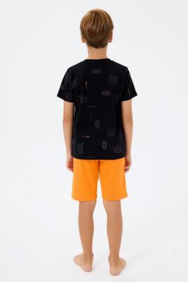 Siyah Erkek & Çocuk Şort Takımlar Ayrı Ayrı Satılır | %100 Pamuk Baba Oğul Yazlık Takım Kombin - 5