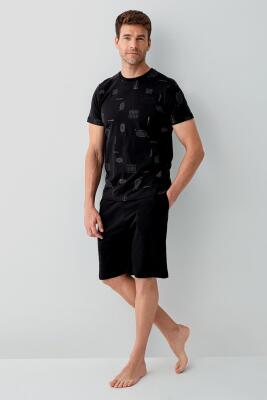 Siyah Erkek & Çocuk Şort Takımlar Ayrı Ayrı Satılır | %100 Pamuk Baba Oğul Yazlık Takım Kombin - 7