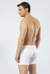 Süprem Dokuma Beyaz Klasik Erkek Boxer, %50 Modal %50 Pamuk - 3