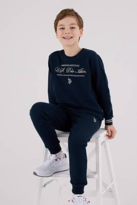 U.S. Polo Assn. - Üç İplik Şardonlu ERKEK ÇOCUK EŞOFMAN TAKIMI 