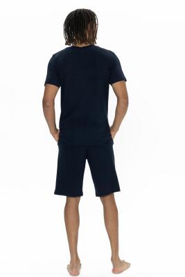 U.S. Polo %100 Pamuk 3'lü Pijama Seti, Üst pijama, Alt Pijama, ve Şort Takım - 5