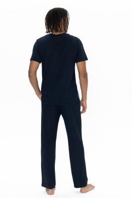 U.S. Polo %100 Pamuk 3'lü Pijama Seti, Üst pijama, Alt Pijama, ve Şort Takım - 6