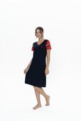 Us Polo %100 Pamuk, Kadın Geniş V Yaka, Kısa Kol, Midi Gecelik - 3