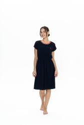 Us Polo %100 Pamuk, Kadın Geniş Yuvarlak Yaka, Beli Büzgülü, Kısa Kol, Midi Gecelik - 5