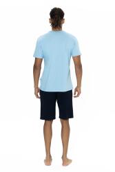 U.S. Polo %100 Pamuk USPA Yazılı T-shirt Şort Takım, Bisiklet Yaka, Kısakol, Cepli Şort - 6