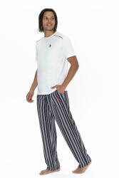 U.S. Polo %100 Pamuklu 3'lü Pijama Şort T-shirt Takım - 5