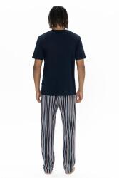 U.S. Polo %100 Pamuklu 3'lü Pijama Şort T-shirt Takım - 11