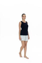 Us Polo %100 Pamuklu Askılı T-shirt ve Şort Takım - 4