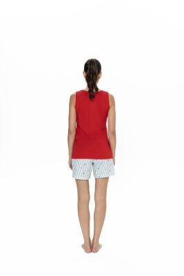 Us Polo %100 Pamuklu Askılı T-shirt ve Şort Takım - 8