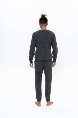 Us Polo 2 İplik, Bisiklet Yaka, Uzunkol, Manşet Kol, Dar Paça Pijama Takım - 3