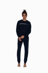 Us Polo 2 İplik, Bisiklet Yaka, Uzunkol, Manşet Kol, Dar Paça Pijama Takım - 4