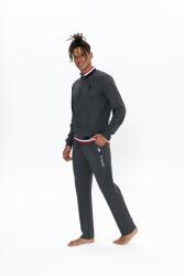 Us Polo 2 İplik, Düğmeli Dik Yaka, Uzunkol, Manşet Kol, Erkek Pijama Takım - 4