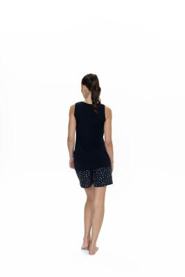 Us Polo %50 Pamuk %50 Modal Kadın Askılı T-shirt Şort Takım - 2