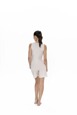 Us Polo %50 Pamuk %50 Modal Kadın Askılı T-shirt Şort Takım - 8