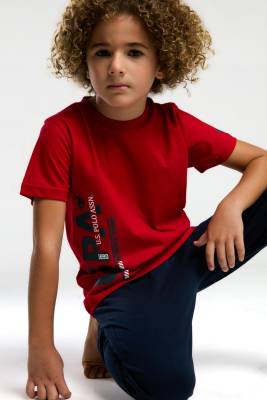 U.S. Polo Assn. - U.S. Polo Assn %100 Pamuk Erkek Çocuk Pijama Takım (1)