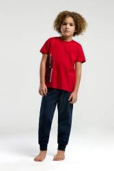 U.S. Polo Assn %100 Pamuk Erkek Çocuk Pijama Takım - Thumbnail