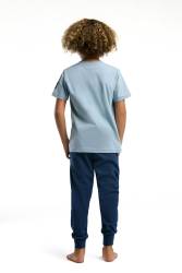 U.S. Polo Assn %100 Pamuk Erkek Çocuk Pijama Takım - Thumbnail