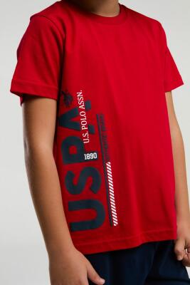 U.S. Polo Assn %100 Pamuk Erkek Çocuk Pijama Takım - 4