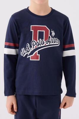 U.S. Polo Assn. %100 Pamuk Erkek Çocuk Pijama Takım - 5