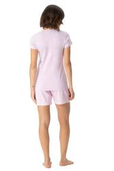 U.S. Polo Assn. %100 Pamuk Kadın T-shirt Şort Takım - 5