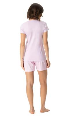 U.S. Polo Assn. %100 Pamuk Kadın T-shirt Şort Takım - 5