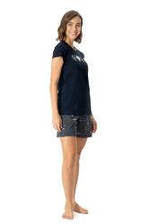 U.S. Polo Assn. %100 Pamuk Kadın T-shirt Şort Takım (1)