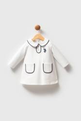 U.S. Polo Assn. %100 Pamuk, Pike, Kız Bebek Elbise - Thumbnail