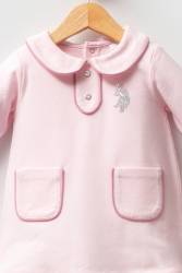 U.S. Polo Assn. %100 Pamuk, Pike, Kız Bebek Elbise - Thumbnail