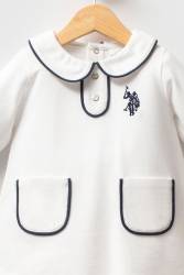 U.S. Polo Assn. %100 Pamuk, Pike, Kız Bebek Elbise - Thumbnail